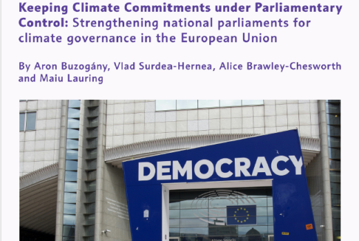 policy brief_Keeping Climate Commitments under Parliamentary Control Strengthening national parliaments for climate governance in the European Union